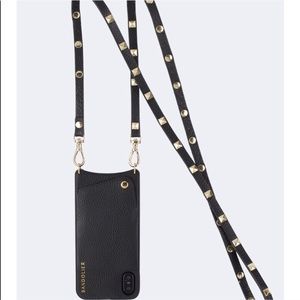 Bandolier iPhone X Sarah leather case black